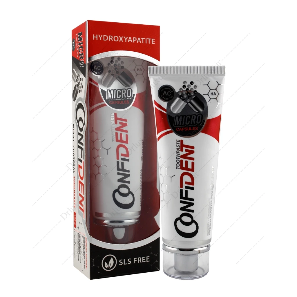 خمیر دندان زغالی کانفیدنت حاوی کربن فعال 100 گرم